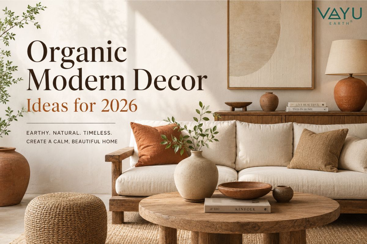 Organic Modern Decor Ideas for 2026: The Trend Defining Calm, Earthy Homes