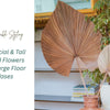 Sustainable Styling: Artificial & Tall Dried Flowers for Large Floor Vases