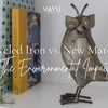 The Environmental Impact of Choosing Recycled Metal Tabletop Decor Over New Materials