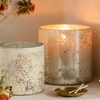 Vayu Earth Rustic Textured Glass Votives Set