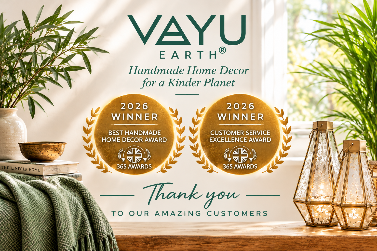 Vayu Earth Wins Two 365 Awards in 2026