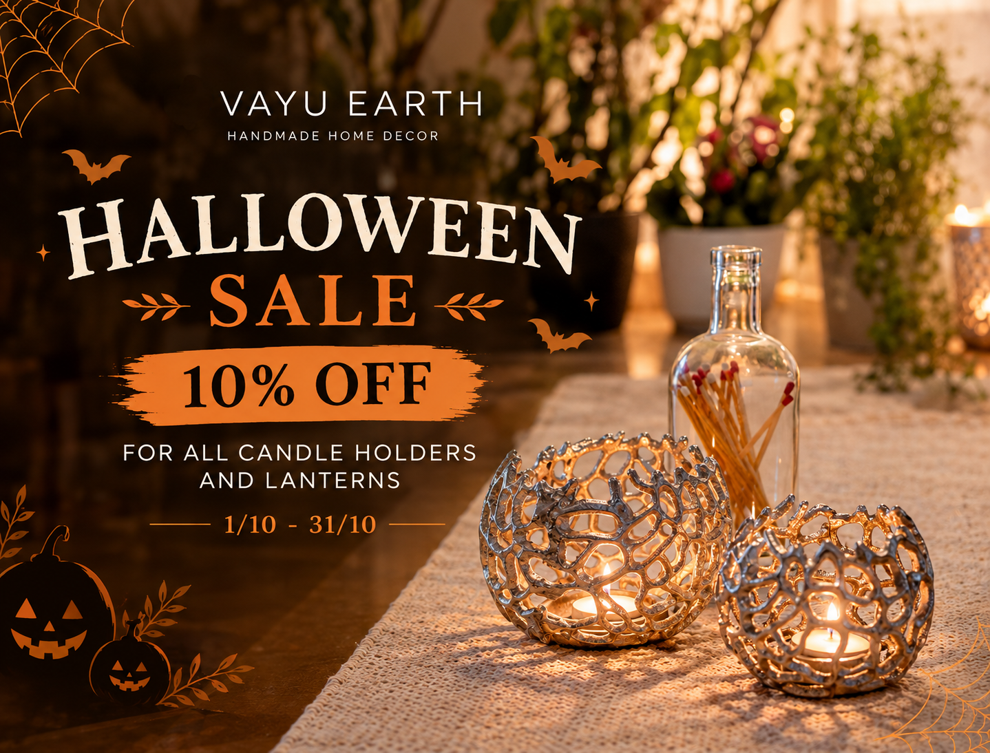 A Cosy Halloween at Home: Decorating with Candlelight