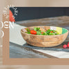Handmade Large Wooden Salad Bowls: The Perfect Gift for Vegetarians and Vegans