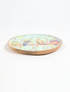 Artisan Enamelled Mango Wood Owl Platter Serveware Small