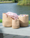 Basic Round Jute Storage Basket (Set of 3) - Neutral