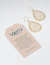 Vayu Earth, handmade, sustainable, ethical, artisan, jewellery, jewellery UK, unique jewellery, fashion accessories, jewellery earrings, handmade earrings, handcrafted earrings, earth jewellery, sustainable earrings, ethical earrings, fashion jewellery earrings,earrings for valentine's day, hoop earrings, teardrop earrings, pearl jewellery, beaded pearl, beaded jewellery, pearl and gold hoop earrings