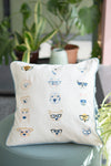 Embroidered Cotton Cushion Cover