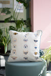 Embroidered Cotton Cushion Cover