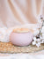 French Cut Roses Wax Candle Jar with Wood Lid