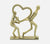 Gold Toned 'Love Burden' Tabletop Decorative, Vayu Earth, Handmade, Sustainable, Ethical