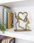 Gold Toned 'Love Burden' Tabletop Decorative, Vayu Earth, Handmade, Sustainable, Ethical