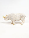 Golden-Horned Rhino Table Accent, Vayu Earth, Handmade, Sustainable, Ethical