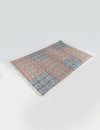 Hand Block Printed Cotton Rug - 193x127cm