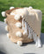 Hand Braided Pom-pom Jute Storage Basket - Beige