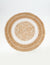 Hand Woven Cotton & Jute Statement Rug with Flower Pattern- 152cm