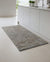 Hand Woven Cotton & Jute Striped Beige Rug - 146x70cm