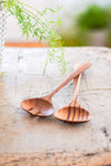 Handcrafted Teak Wood Salad Servers (Set of 2)