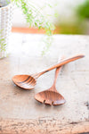 Handcrafted Teak Wood Salad Servers (Set of 2)