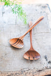 Handcrafted Teak Wood Salad Servers (Set of 2)