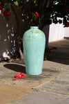 Handcrafted Antique Finish Vase in Terracotta - Large