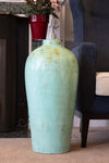 Handcrafted Antique Finish Vase in Terracotta - Large