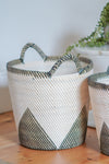 Handcrafted Diamond Pattern Rattan Multipurpose Basket – Large