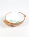 Vayu Earth, handmade, artisan, home decor, home accessories, home accents, sustainable, ethical, kitchen and dining, kitchen accessories, serveware, kitchen ideas, homewares decor, kitchen accessories, serving bowl, botanical print, wood bowl, bowl serving, bowl wooden, wood craftsmanship, wood with white, mango wood bowl, wood accessories, handmade wooden bowl, bowl with handles, serving bowl wood, handcrafted wood bowl, earth print