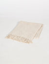 Handcrafted Muted Cotton Throw with Tassels