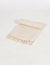 Handcrafted Muted Cotton Throw with Tassels