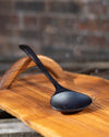 Handcrafted Black Teak Wood Ladle Spoon 31 cm