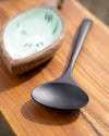 Handcrafted Black Teak Wood Ladle Spoon 31 cm