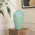 Handcrafted Mint Blue Glazed Terracotta Pottery Vase - Medium