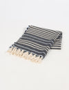 Vayu Earth, handmade, sustainable, ethical, home decor, home accents, artisan, beige throw, cotton throw, home accessories, home furnishing, home decor accessories, home decor items, cotton throw, throw with tassels, neutral throw, pastel home decor, knitted throw, accessories for the home, home decor and accessories, striped throw, striped blanket, blanket and throws, blanket throws, cotton throw blanket