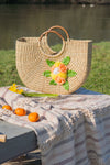 Vayu Earth, handmade, artisan, eco-friendly, sustainable, ethical, women's handbags, picnic bag, flower bag, bag floral, bags basket, beach bag design, grass bag, basket bag, eco friendly bags, stylish bag