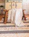 Hand Woven & Tufted Monotone Cotton Rug - Thick Living Room Area Rug 183x122cm