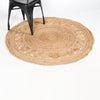 Jute Hand Woven Centre Rug - 122cm