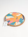Vayu Earth, handmade, artisan, home decor, home accessories, home accents, sustainable, ethical, kitchen and dining, kitchen accessories, serveware, kitchen ideas, homewares decor, kitchen accessories, homewares decor, serving platter, wooden serving platter, wood platter, wood tray, food tray, earth platter, wood craftsmanship, wood accessories, printed on wood, table platter
