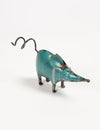 Recycled Iron Mouse Tabletop Decorative, Vayu Earth, Handmade, Sustainable, Ethical