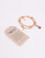 Vayu Earth, handmade, artisan, jewellery UK, unique jewellery, fashion accessories, handmade necklace, handcrafted bracelet, earth jewellery, sustainable bracelet, ethical bracelet, fashion jewellery bracelet, beaded bracelet, accessories UK, glass beads, rose gold, rose gold bracelet, rose gold bracelet for women, rose gold jewellery, beaded glass, tassel bracelet
