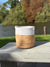 Beige and White Round Jute Storage Basket - 25x25 cm