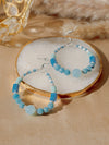 Vayu Earth, handmade, sustainable, ethical, artisan, jewellery, jewellery UK, unique jewellery, fashion accessories, jewellery earrings, handmade earrings, handcrafted earrings, earth jewellery, sustainable earrings, ethical earrings, fashion jewellery earrings,earrings for valentine's day, beaded earrings, beaded jewellery, hoop earrings, turquoise colour, turquoise earrings, earrings with turquoise, glass beaded, turquoise blue earrings