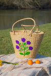 Vayu Earth, handmade, artisan, eco-friendly, sustainable, ethical, shopping bag, handbag, beach bag, floral bag, woven beach bag, woven bag, bag floral, patterned bag, beach basket, woven basket bag, eco friendly bags, environmentally friendly bags
