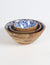 Vayu Earth, handmade, artisan, home decor, home accessories, home accents, sustainable, ethical, kitchen and dining, kitchen accessories, serveware, kitchen ideas, homewares decor, kitchen accessories, accessories for the home, kitchen accessories, wooden bowls, serving bowls, wood turned, bowls serving, bowls wood, bowls wood, blue patterned, patterned design, wood craftsmanship, floral bowls