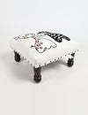 Vayu Earth Handmade Baby Zebra & Giraffe Embroidered & Upholstered Stool