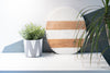 Block Striped Marble & Acacia Wood Chopping Board