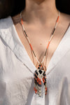 Boho Handwoven Tribal Fringe Beaded Necklace