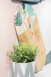 Enamelled Abstract-Botanical Chopping Board