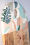 Enamelled Abstract-Botanical Chopping Board