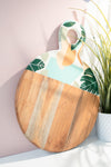 Enamelled Botanical Wooden Chopping Board