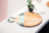 Enamelled Botanical Wooden Chopping Board